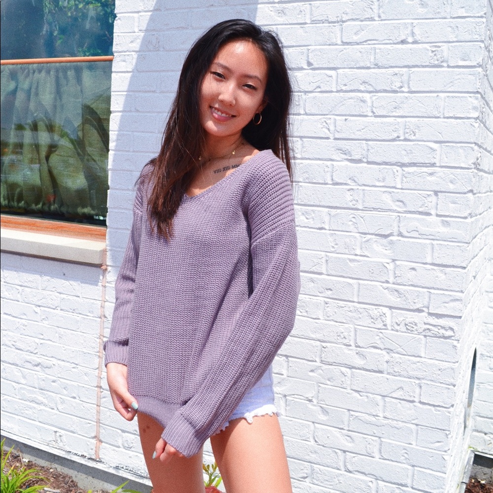 ONE LEFT • lavender katia sweater